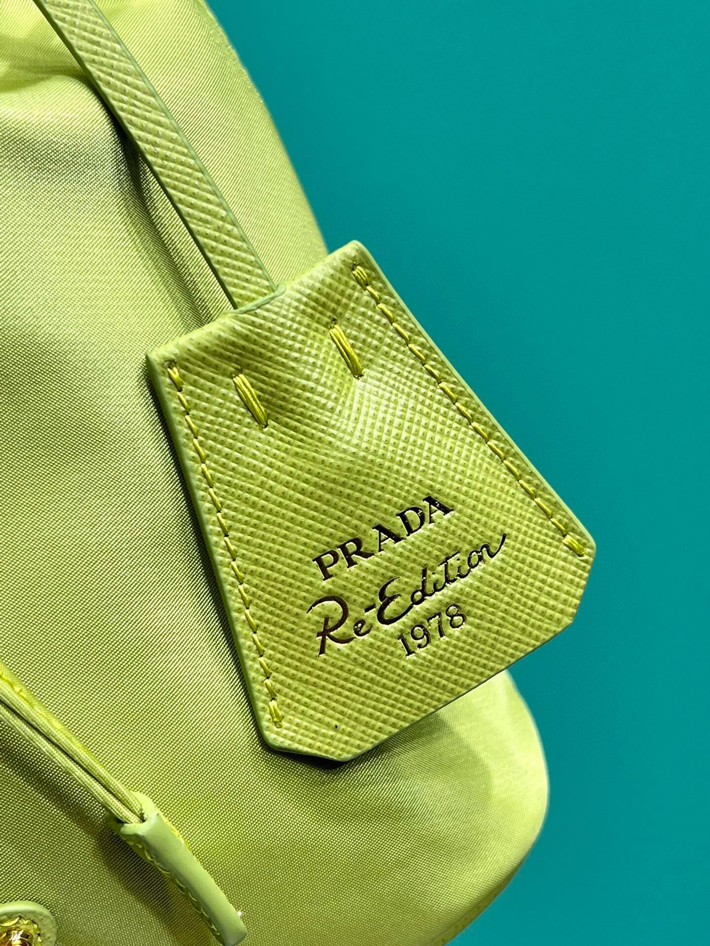 Prada Mini Re Edition 1978 Re Nylon Shoulder Bag Handbag Fern Green 1BE067